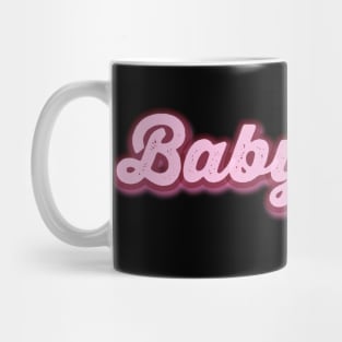 Baby doll calligraphy design Mug